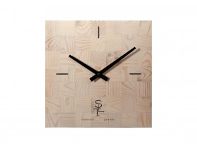 Часы настенные SLT 5196 CHESS WHITE WOOD в Горном - gornyj.mebel-nsk.ru | фото