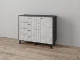 Комод «Катрин-13» (графит/мальта) в Горном - gornyj.mebel-nsk.ru | фото