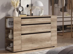 Комод КМ-06 Энигма (венге/дуб каньон) в Горном - gornyj.mebel-nsk.ru | фото