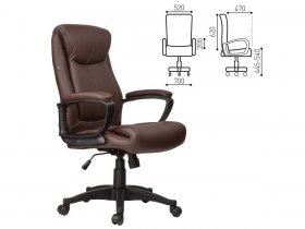 Кресло офисное BRABIX Enter EX-511, коричневое в Горном - gornyj.mebel-nsk.ru | фото