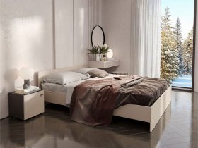 Кровать двухспальная 1,6м Гиза в Горном - gornyj.mebel-nsk.ru | фото