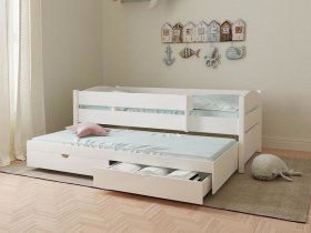Кровать двухуровневая с ящиками «Лапландия» в Горном - gornyj.mebel-nsk.ru | фото