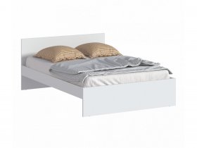 Кровать двуспальная 1,4м Бруклин СБ-3353 (белый) в Горном - gornyj.mebel-nsk.ru | фото