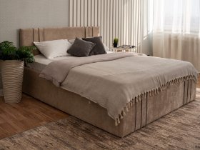 Кровать двуспальная 1,4м с подъем. мех. Леванте в Горном - gornyj.mebel-nsk.ru | фото
