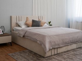 Кровать двуспальная 1,8м с подъем. мех. Леванте в Горном - gornyj.mebel-nsk.ru | фото