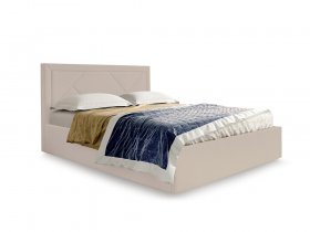 Кровать мягкая 1,6 Сиеста стандарт, вар.2 в Горном - gornyj.mebel-nsk.ru | фото