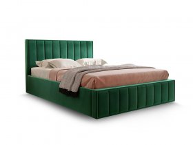 Кровать мягкая 1,6 Вена стандарт, вар.1 в Горном - gornyj.mebel-nsk.ru | фото