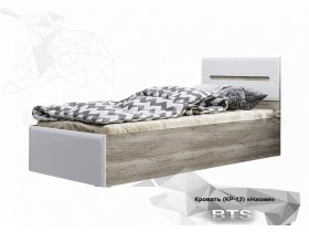 Кровать односпальная Наоми КР-12 в Горном - gornyj.mebel-nsk.ru | фото