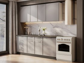 Кухонный гарнитур «Адель» 2,0м (нео) в Горном - gornyj.mebel-nsk.ru | фото