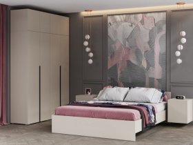 Модульная спальня Айри (кашемир) в Горном - gornyj.mebel-nsk.ru | фото