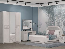 Модульная спальня Лоренцо в Горном - gornyj.mebel-nsk.ru | фото