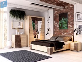 Модульная спальня Санремо в Горном - gornyj.mebel-nsk.ru | фото