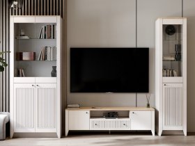 Модульная стенка Валенсия в Горном - gornyj.mebel-nsk.ru | фото