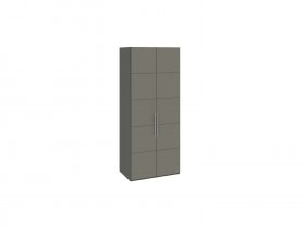 Шкаф для одежды с 2 дверями Наоми (джут/фон серый) СМ-208.07.03 в Горном - gornyj.mebel-nsk.ru | фото