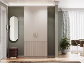 Шкаф двухстворчатый Эккервуд (Нью) (меланж) в Горном - gornyj.mebel-nsk.ru | фото