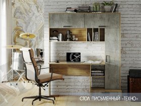 Стол письменный  Техно в Горном - gornyj.mebel-nsk.ru | фото